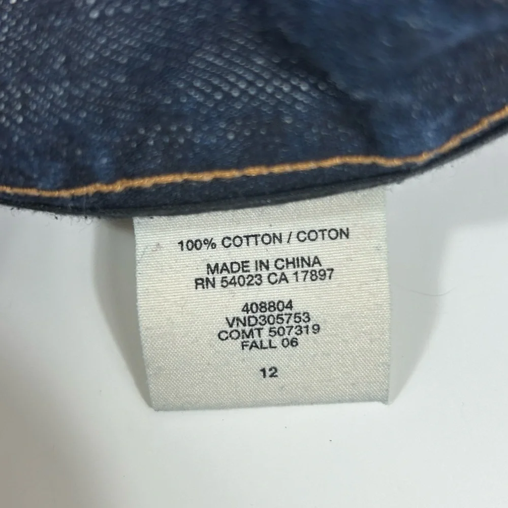 GAP Jeans 1969 Limited Edition Dark Denim Skirt, Sz 12 - Picture 6 of 9